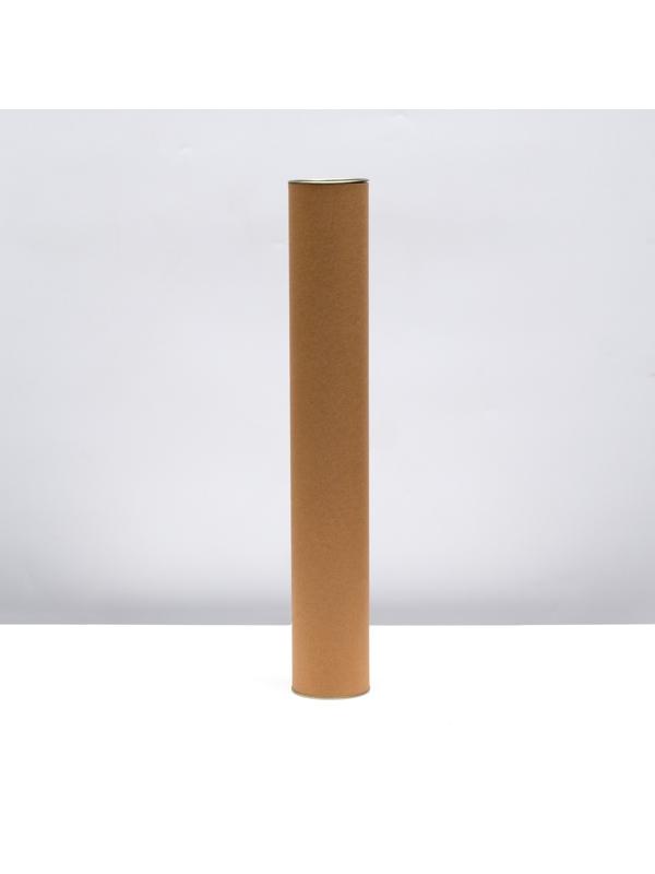 Тубус 73х490 мм (470 мм внутр. Высота) картон, металлическая крышка