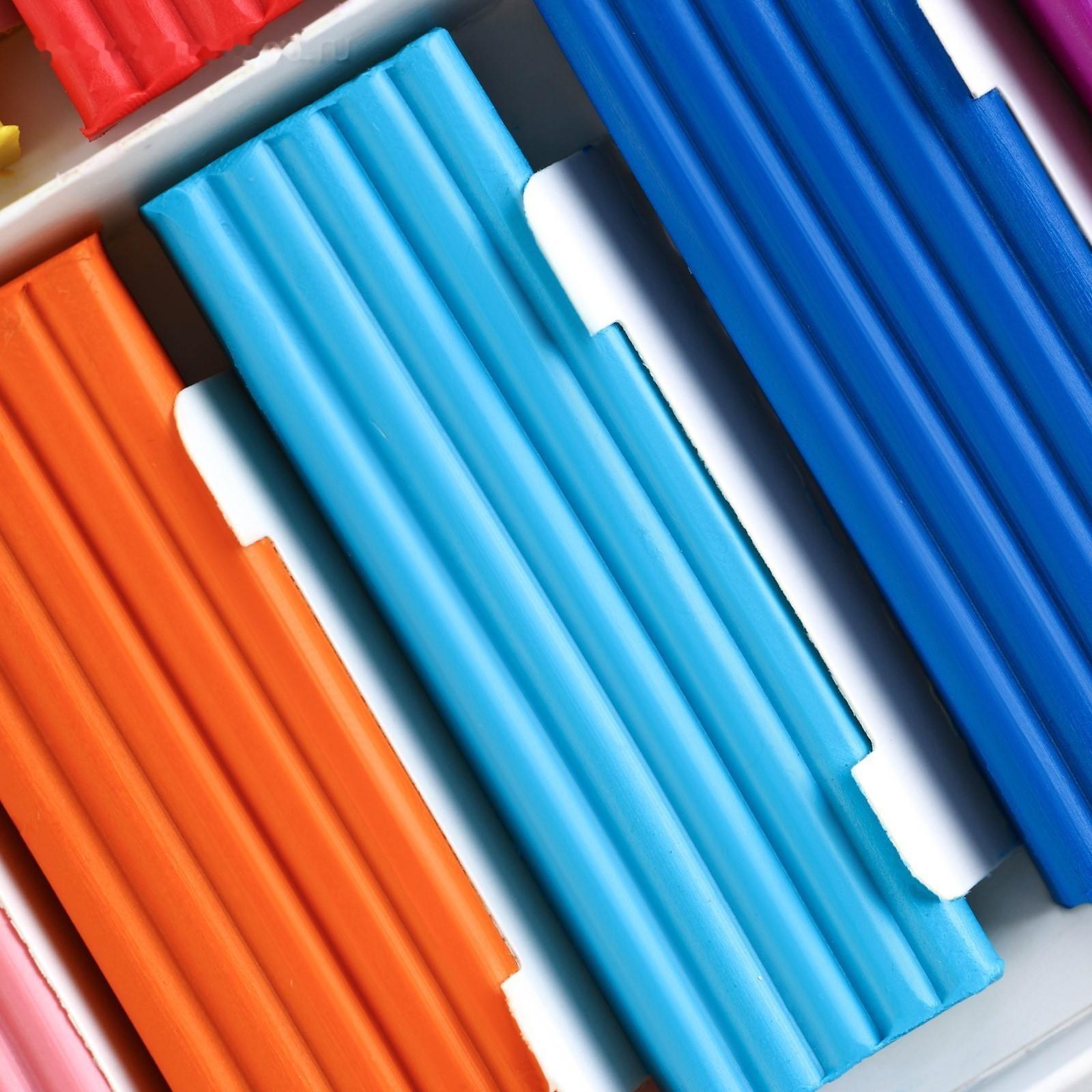 Пластилин классический ArtFox STUDY для лепки 12 цветов, 240 г.