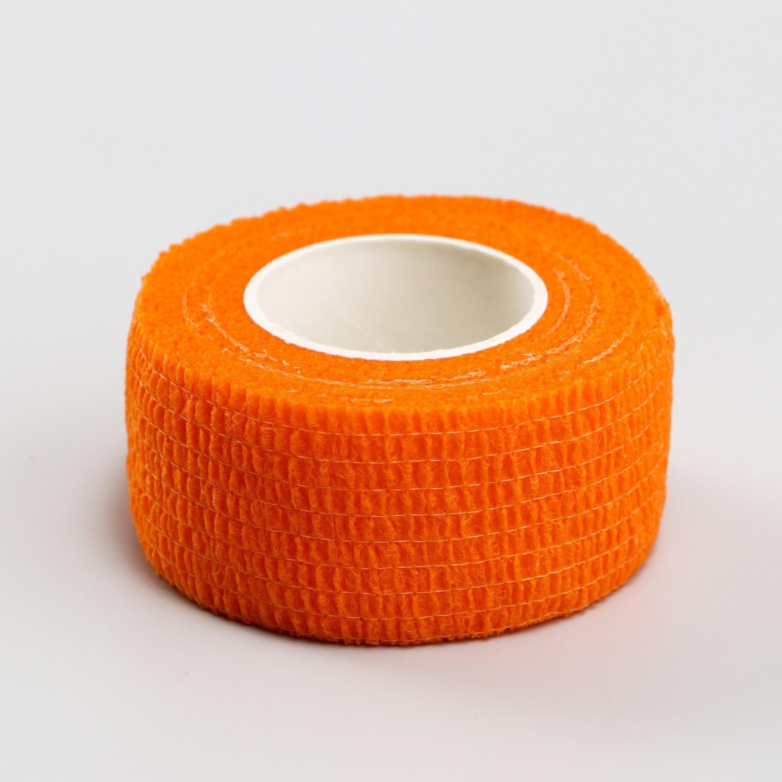 Бинт самофиксирующийся, 2,5 см х 4,5 м, оранжевый