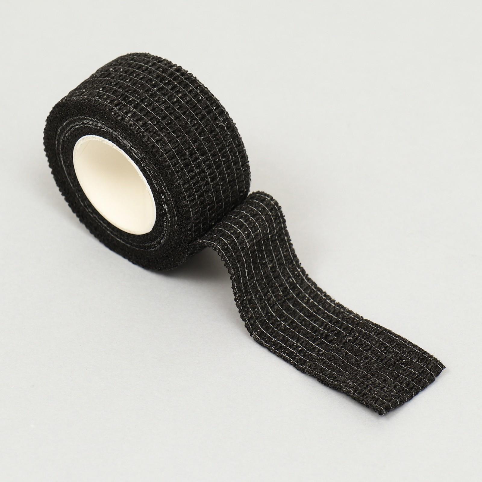 Бинт самофиксирующийся, 2,5 см х 4,5 м, чёрный