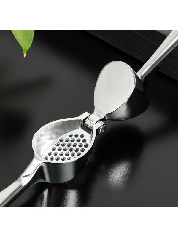 Пресс для чеснока Доляна Shapes, 17×4,7×3,2 см, рабочая часть 4×3 см, нержавеющая сталь