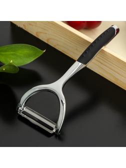 Овощечистка горизонтальная Доляна Shapes, нержавеющая сталь, цвет хромированный