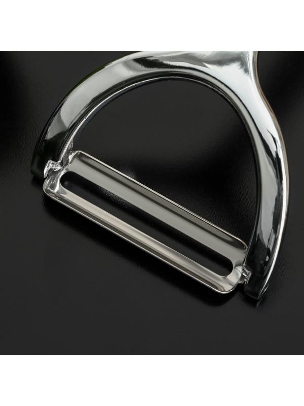 Овощечистка горизонтальная Доляна Shapes, нержавеющая сталь, цвет хромированный