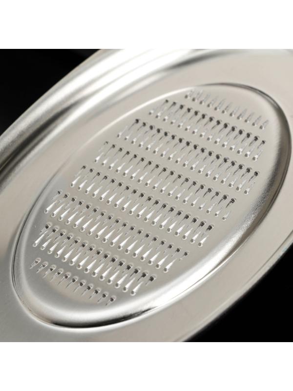 Тёрка для цедры овальная Magistro Vent, 14,2×7,2×0,9 см, нержавеющая сталь, цвет серебряный