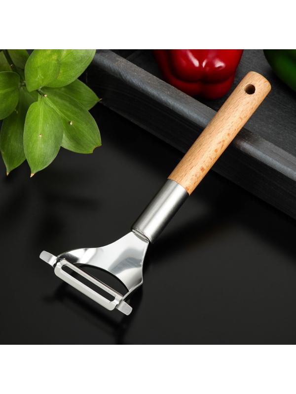 Овощечистка Доляна «Валдай», нержавеющая сталь, цвет серебряный