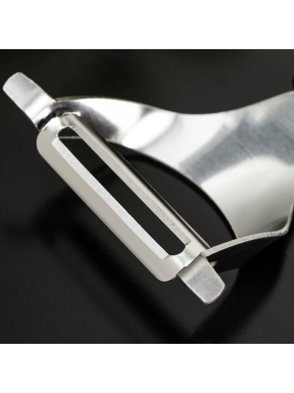 Овощечистка Доляна «Валдай», нержавеющая сталь, цвет серебряный