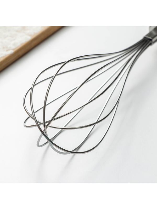 Венчик кулинарный Доляна «Валдай», 30×6 см, нержавеющая сталь