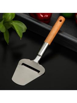 Нож-лопатка для сыра Доляна «Валдай», нержавеющая сталь, цвет коричневый
