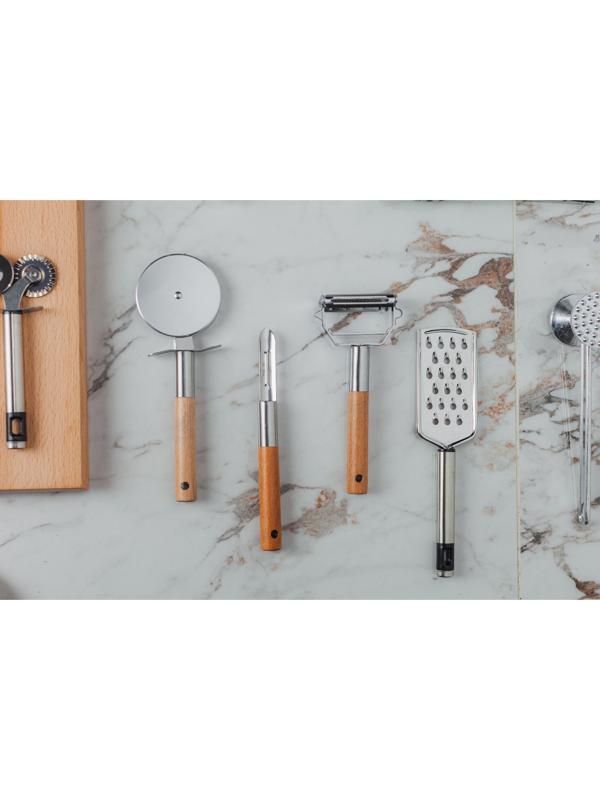 Овощечистка вертикальная Доляна «Валдай», нержавеющая сталь, цвет коричневый