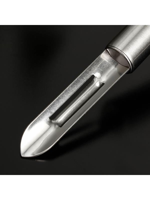 Овощечистка вертикальная Доляна «Валдай», нержавеющая сталь, цвет коричневый