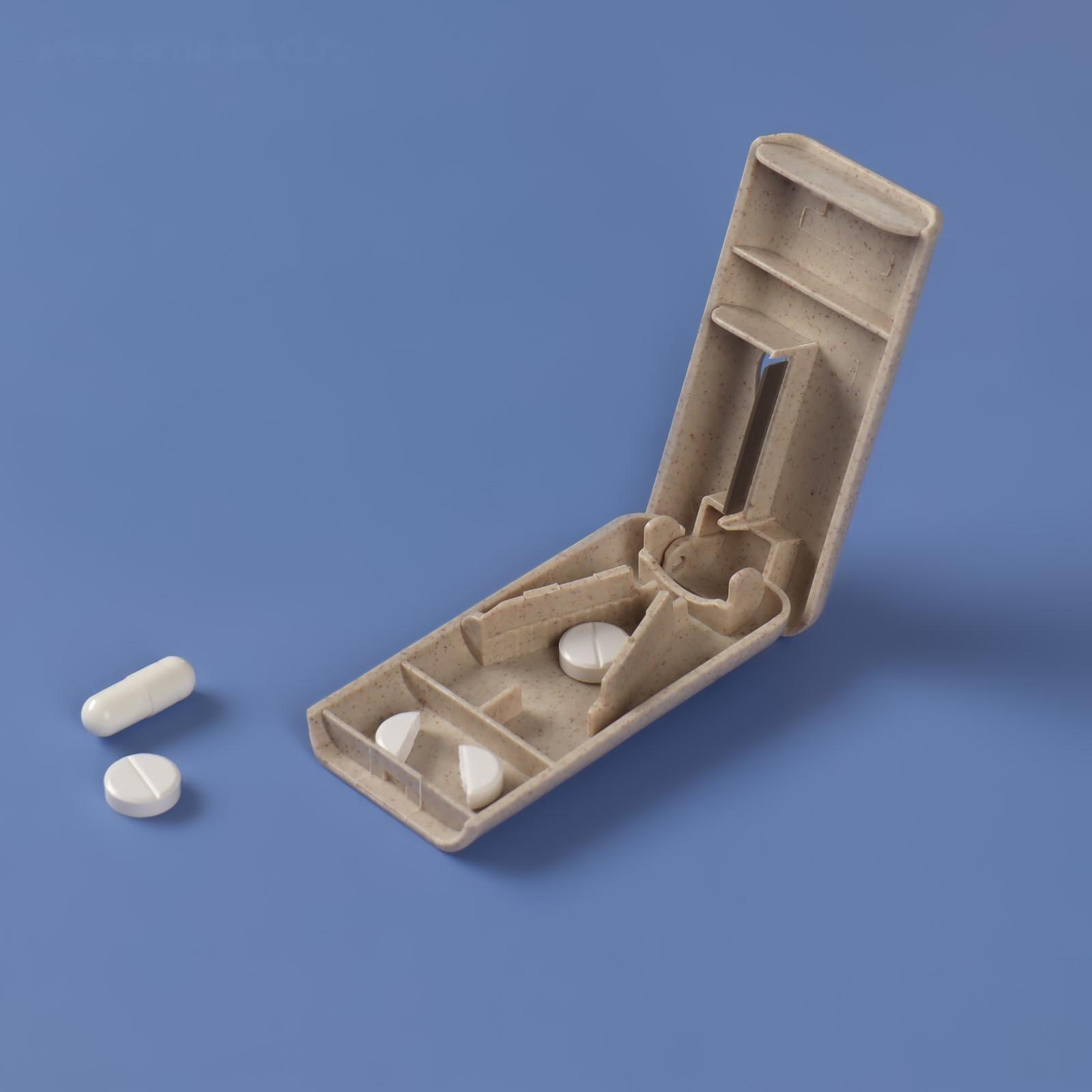 Таблетница с делителем, 1 секция, цвет МИКС