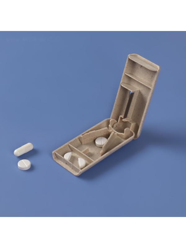 Таблетница с делителем, 1 секция, цвет МИКС