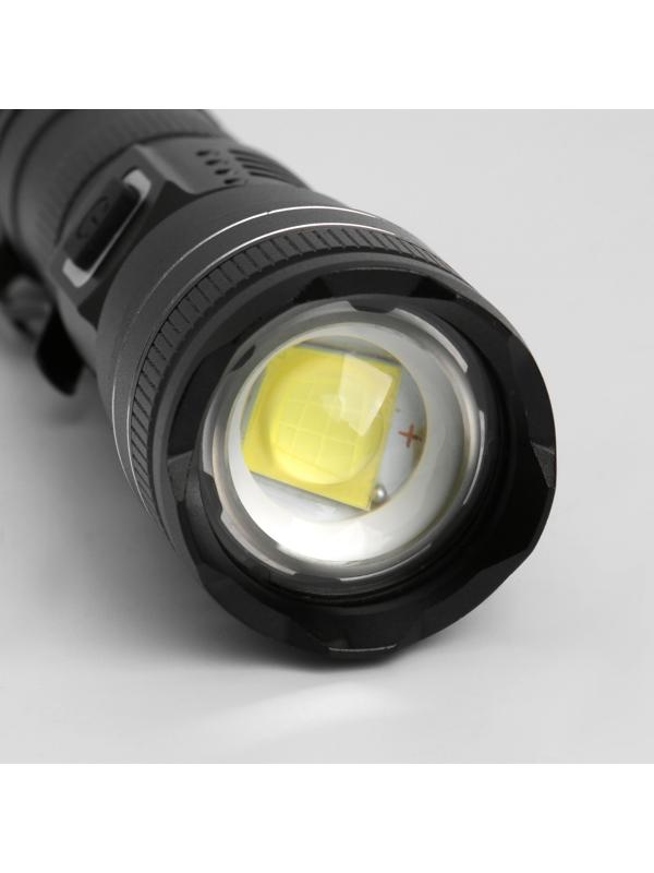 Фонарь ручной аккумуляторный, 50 Вт, 4.2 В, 3000 мАч, дальность 500 м, P50, 5 режимов, type-с   7620