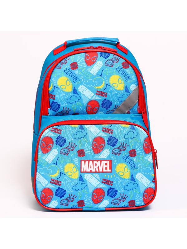Рюкзак школьный с эргономической спинкой, 37х26х15 см, Человек-паук