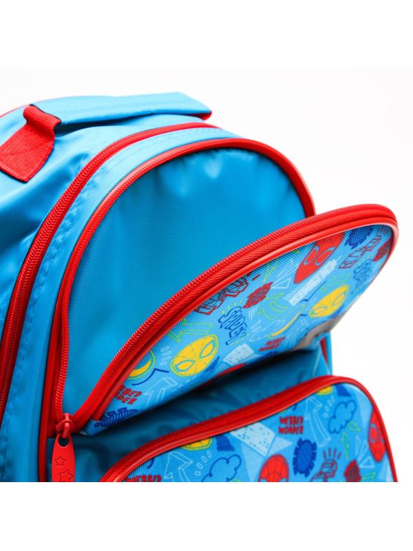 Рюкзак школьный с эргономической спинкой, 37х26х15 см, Человек-паук