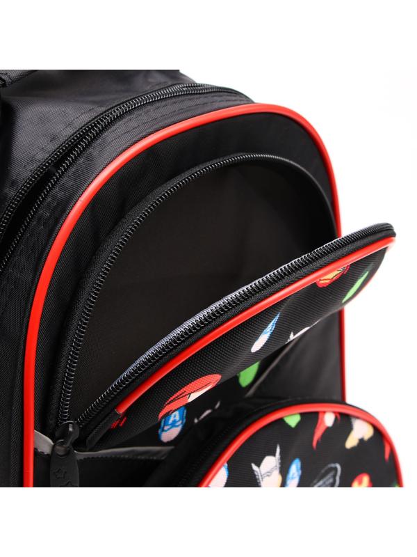 Рюкзак школьный с эргономической спинкой, 37х26х15 см, Мстители