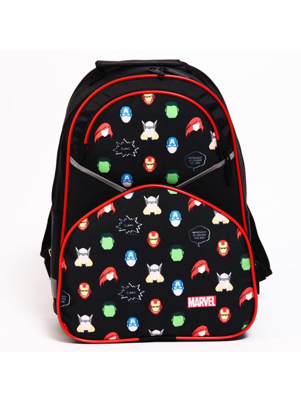Рюкзак школьный с эргономической спинкой, 37х26х15 см, Мстители