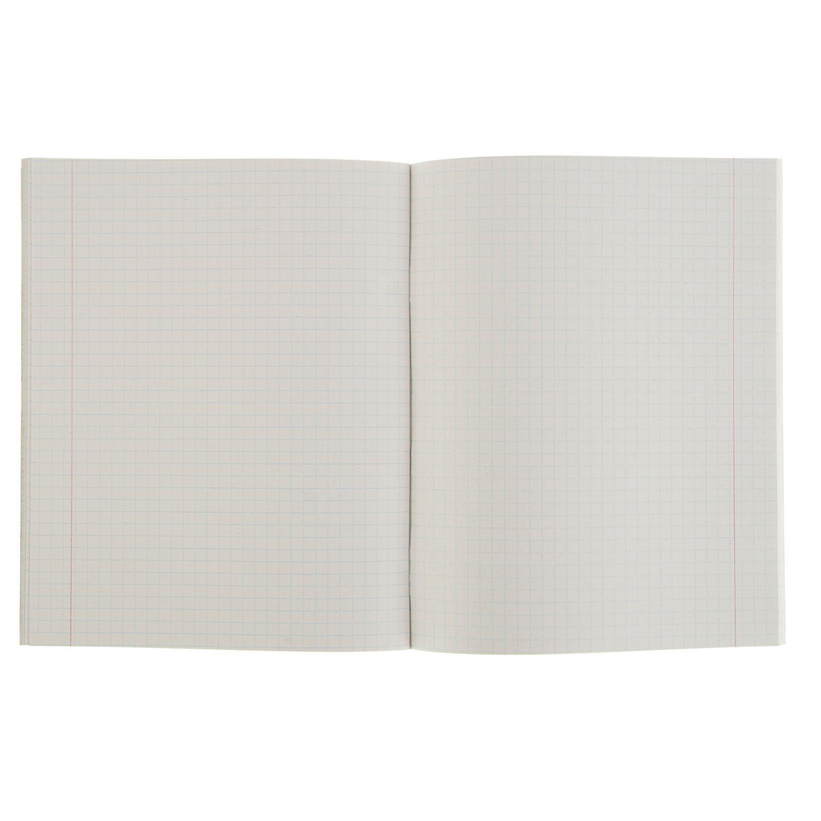 Комплект тетрадей из 5 шт (4 разные + 1 повторяющаяся МИКС), 48 листов, клетка, Цветы, обложка мелованная бумага, блок №2, белизна 75% (серые листы)