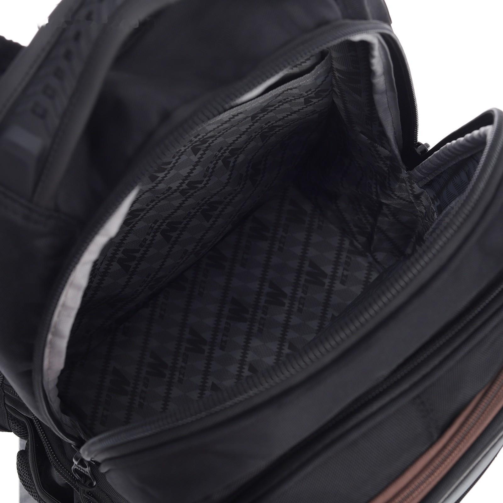 Рюкзак молодежный 41 х 26 х 15 см, эргономичная спинка, Merlin, чёрный M21-137-7