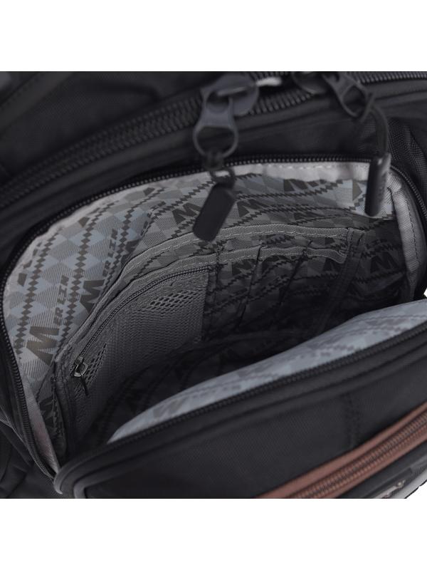 Рюкзак молодежный 41 х 26 х 15 см, эргономичная спинка, Merlin, чёрный M21-137-7