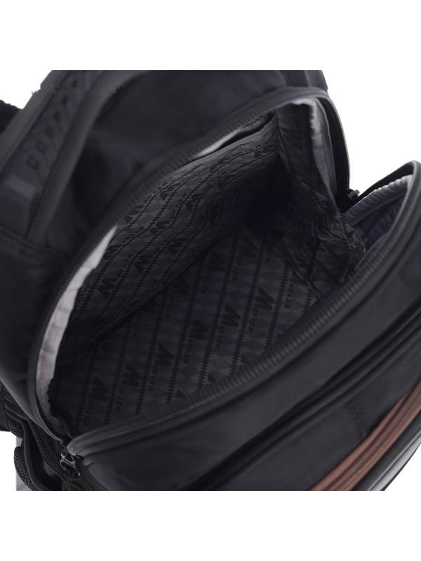 Рюкзак молодежный 41 х 26 х 15 см, эргономичная спинка, Merlin, чёрный M21-137-7