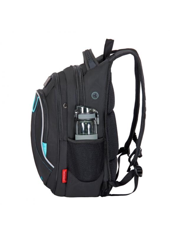 Рюкзак молодежный 41 х 26 х 15 см, эргономичная спинка, Merlin, чёрный M21-137-19