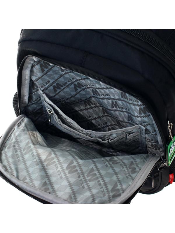 Рюкзак молодежный 41 х 26 х 15 см, эргономичная спинка, Merlin, чёрный M21-137-19