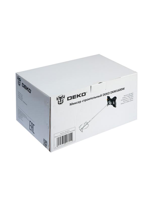 Миксер строительный DEKO DKM1600W, 1600 Вт, 1 скорость, 800 об/мин, М14