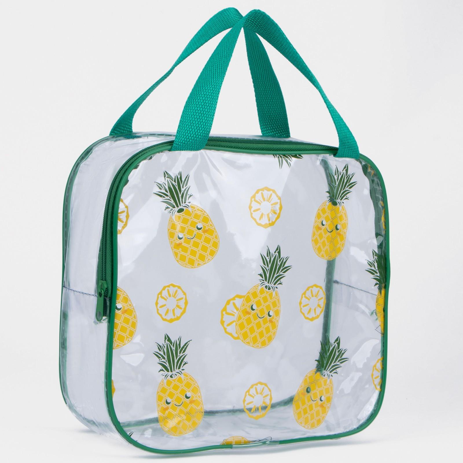 Косметичка на молнии, цвет зелёный