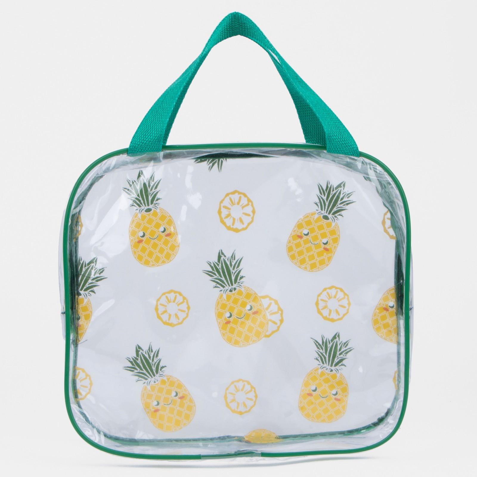 Косметичка на молнии, цвет зелёный