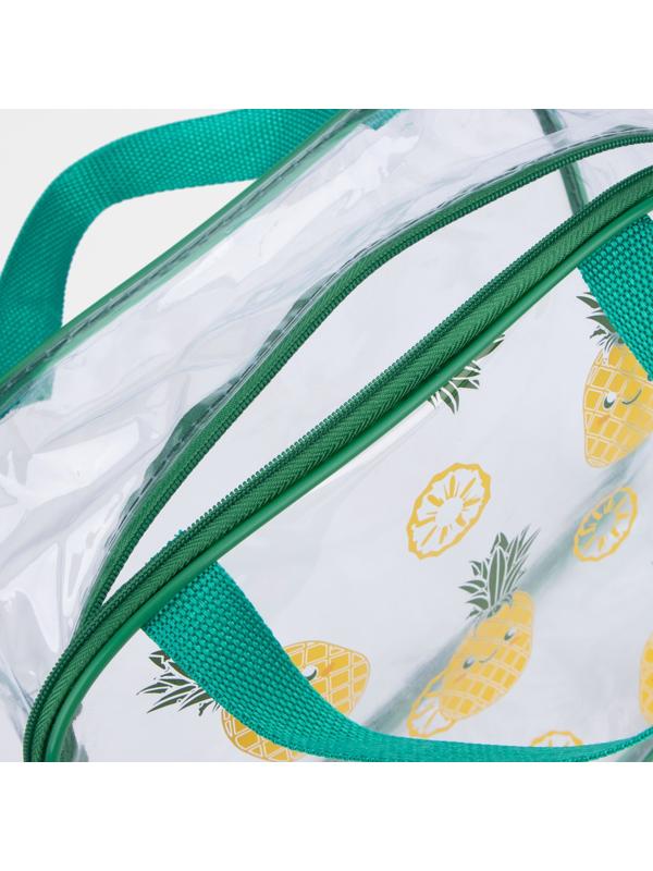 Косметичка на молнии, цвет зелёный