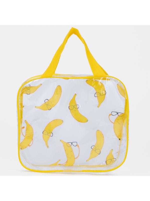 Косметичка на молнии, цвет жёлтый