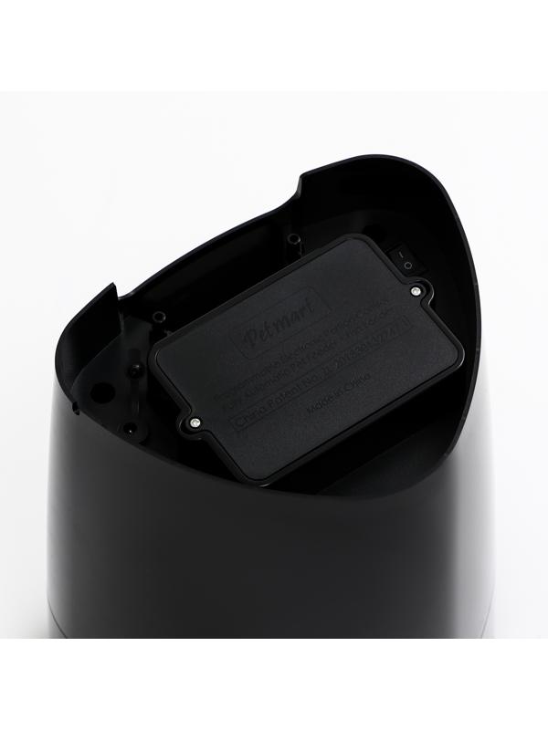 Умная автокормушка, контейнер 4 л, 2 кг сухого корма, функция записи голоса, черная