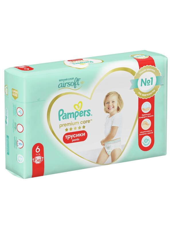 Подгузники-трусики Pampers Premium Care, 15+ кг, 42 шт.