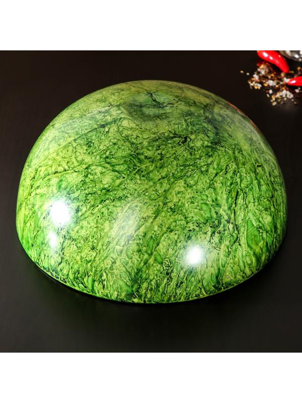 Миска из нержавеющей стали «Малахит», d=27 см, цвет зелёный