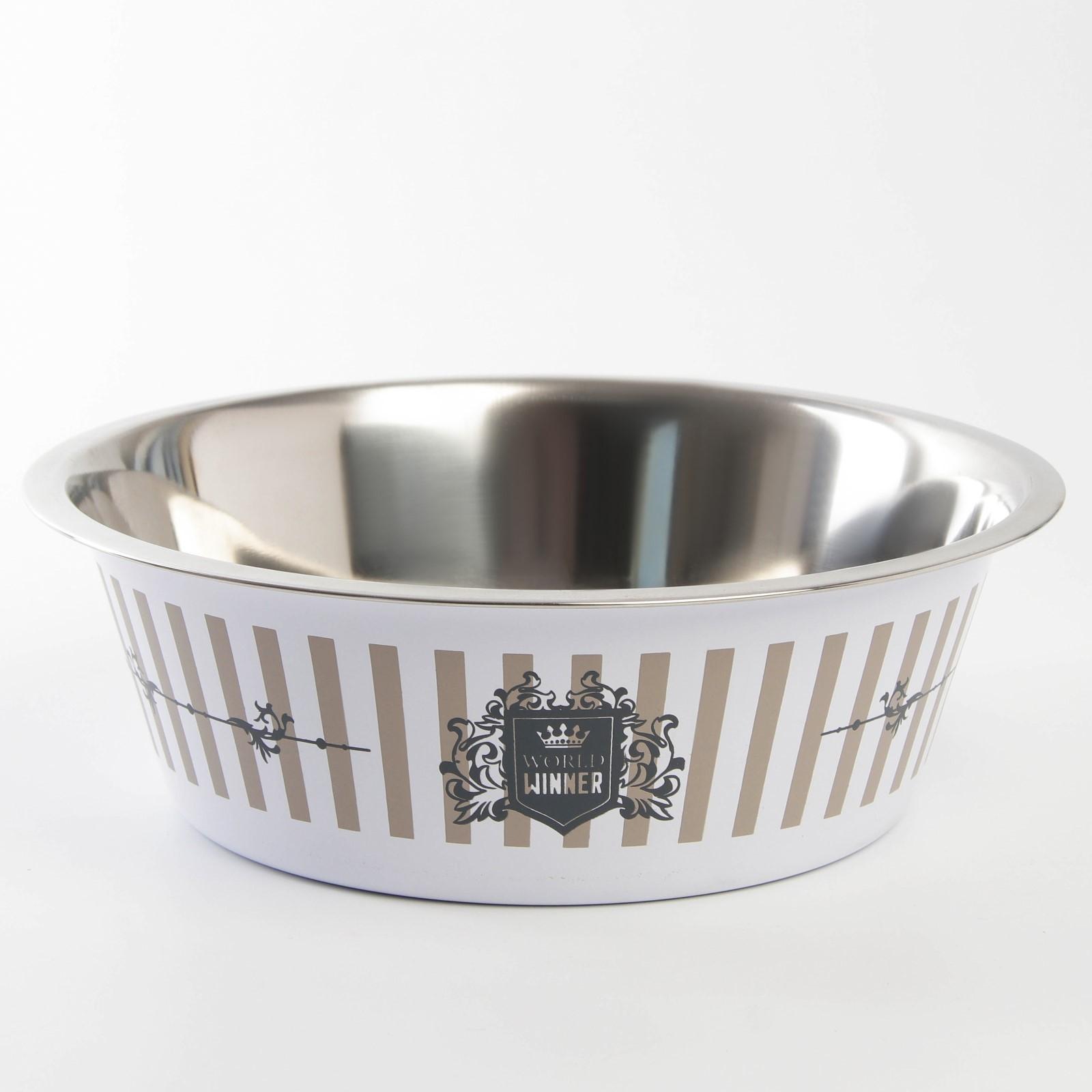 Миска металлическая World winner, 2.5 л, 25х8 см