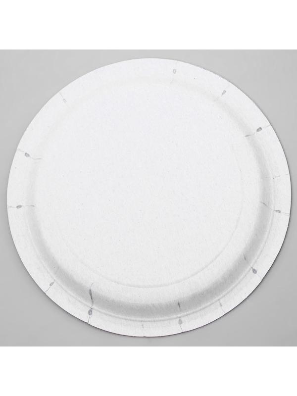 Тарелка бумажная «2 годика», зайка, набор 6 шт, 18 см