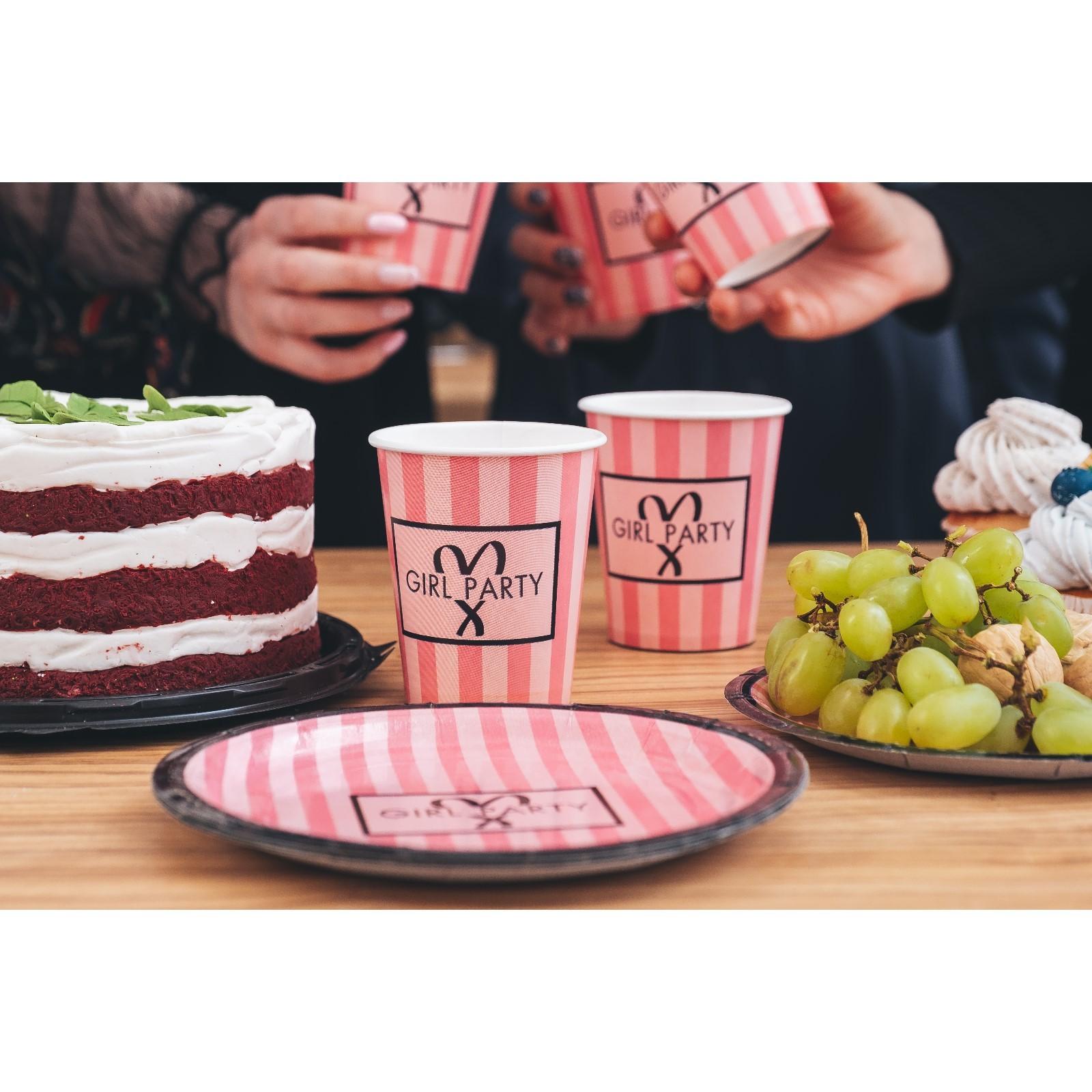 Тарелка бумажная Birthday secret, набор 6 шт, 18 см