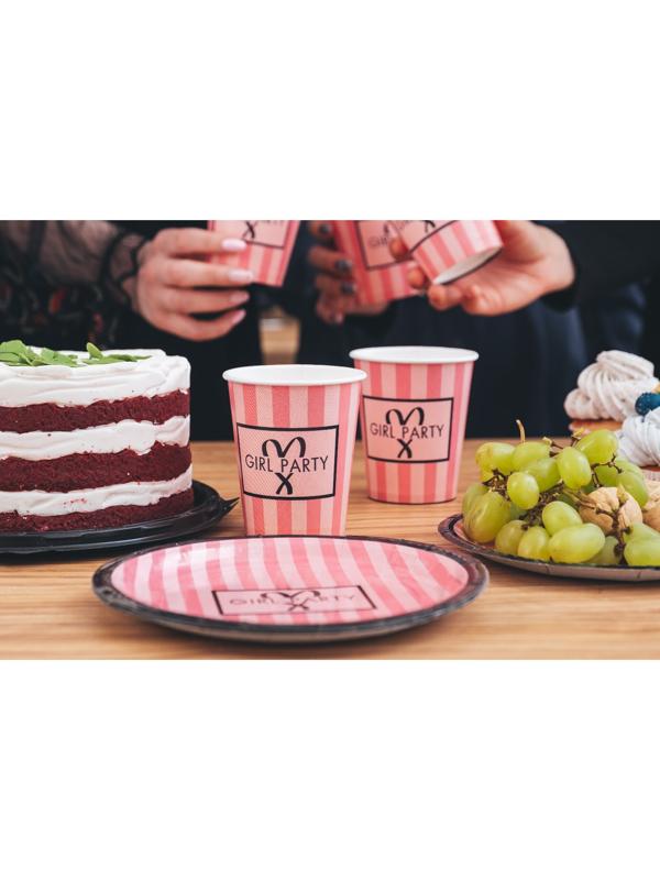 Тарелка бумажная Birthday secret, набор 6 шт, 18 см