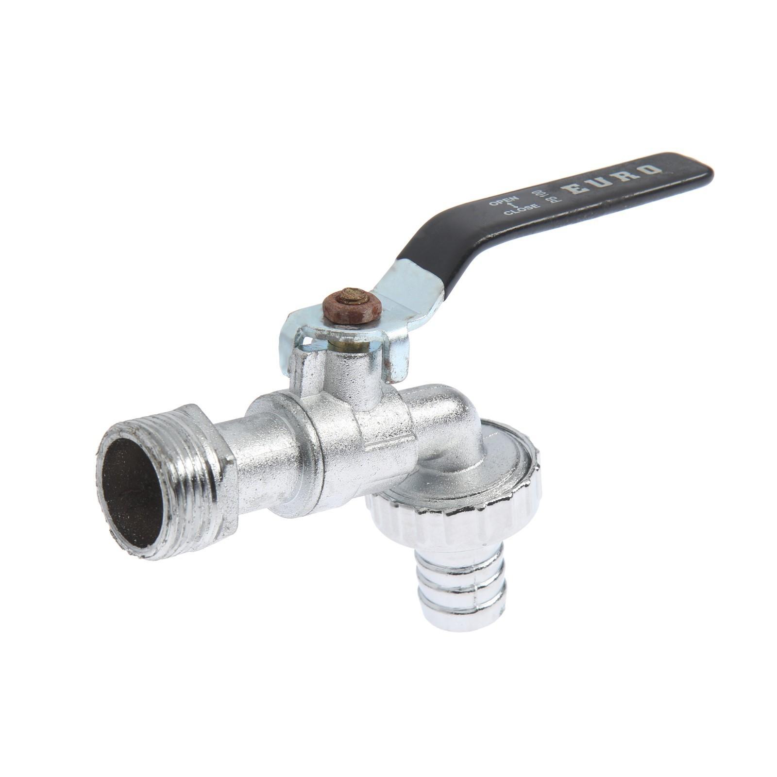 Кран водоразборный со штуцером ZEIN, 3/4