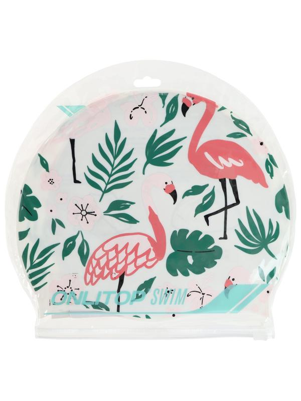 Шапочка для плавания детская, силиконовая, обхват 46-52 см