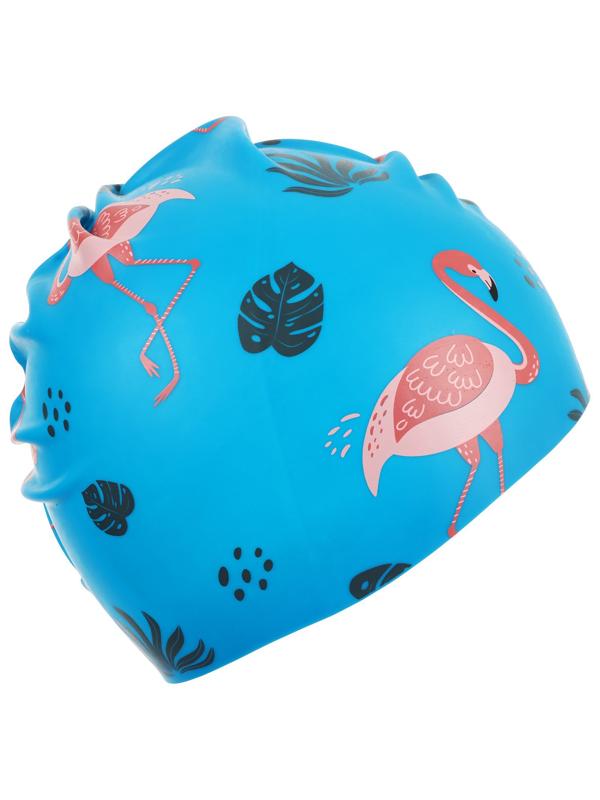 Шапочка для плавания детская, силиконовая, обхват 46-52 см
