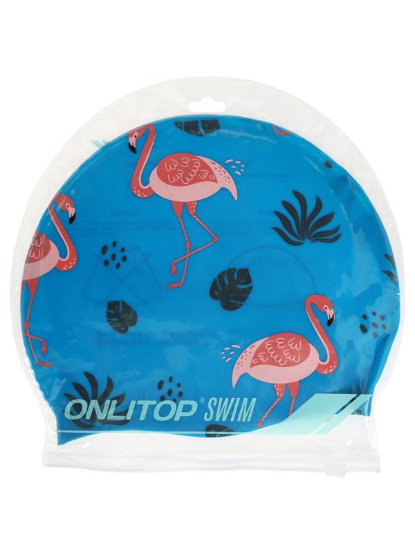 Шапочка для плавания детская, силиконовая, обхват 46-52 см