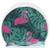 Шапочка для плавания детская «Фламинго с пальмами», силиконовая, обхват 46-52 см