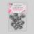 Фиксатор для шнура, двойной, d = 6 мм, 1,5 × 1,9 см, 10 шт, цвет серебряный