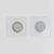 Кнопки магнитные потайные, d = 15 мм, 2 части, цвет серебряный