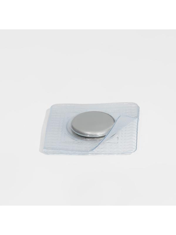 Кнопки магнитные потайные, d = 15 мм, 2 части, цвет серебряный