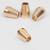 Наконечник для шнура, d = 5 мм, 4 шт, цвет золотой