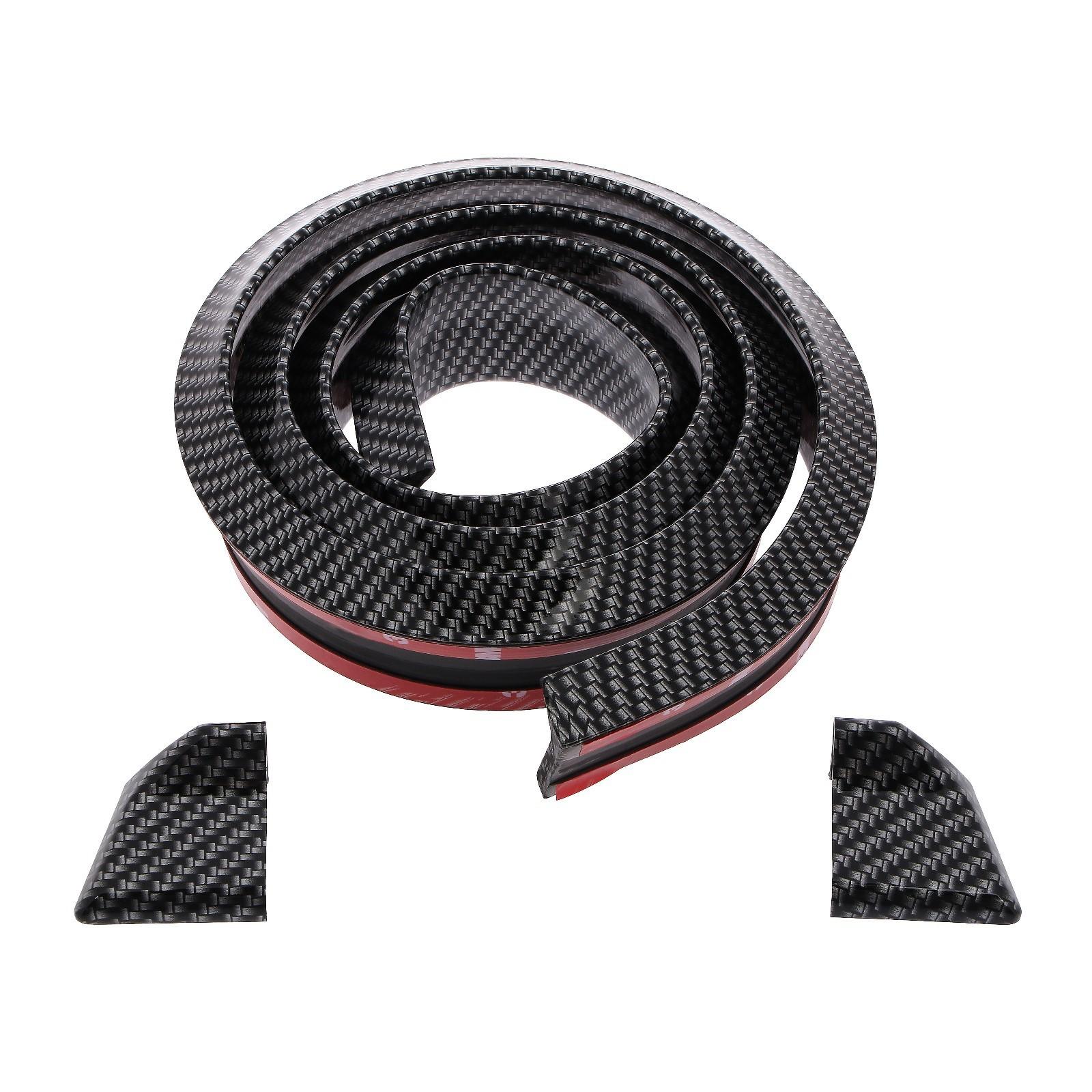 Спойлер для автомобиля, 4,5×150 см, универсальный, под карбон, черный