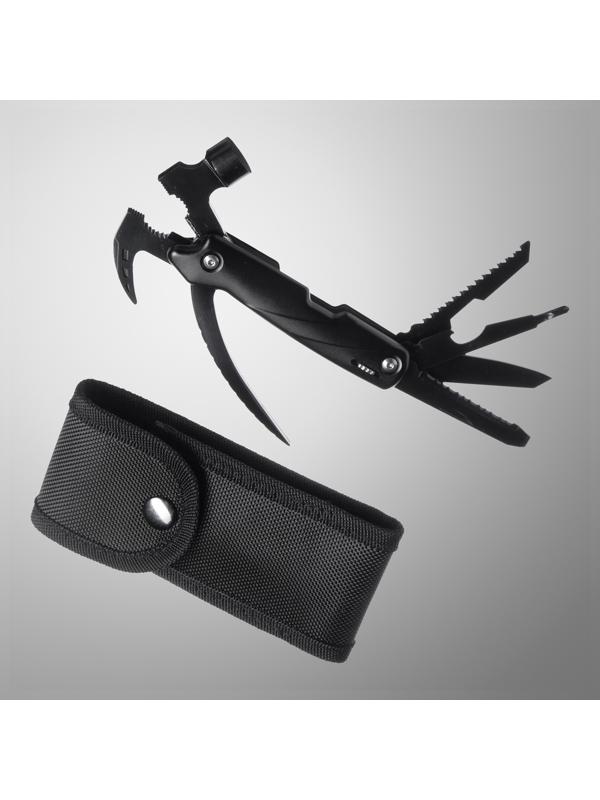 Мультитул с плоскогубцами и молотком, черные
